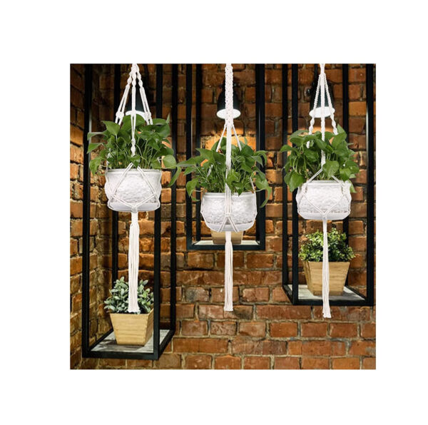 Cotton Macrame Plant Hanger/Indoor Outdoor Hanging Planter