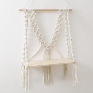 Macrame Wall Hanging Shelf Cotton Rope TOPS-13 (Copy)