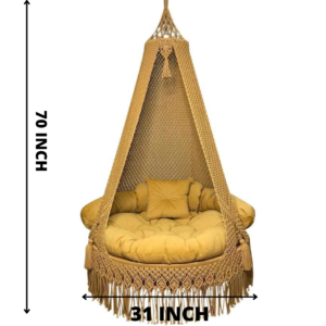 Macrame Swing Hammock Chair for Adults & Kids TOPW12
