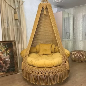 Macrame Swing Hammock Chair for Adults & Kids TOPW12
