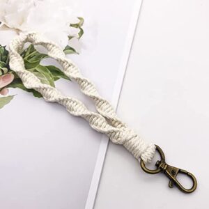 Soft Macrame Keychain Boho Handmade