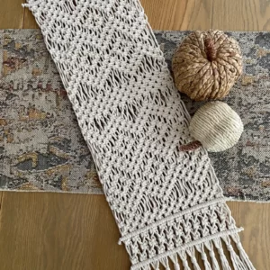 Table Runner Macrame Handwoven Boho