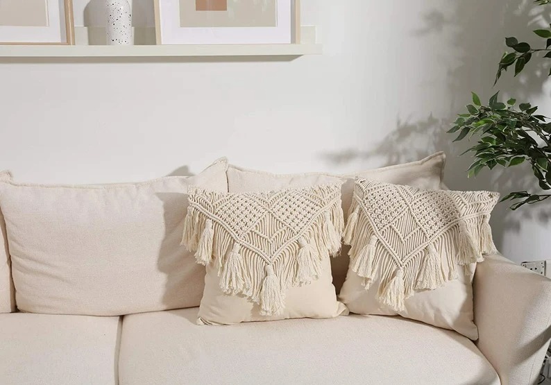 Cotton Macrame Handmade Knit Floor Cushion